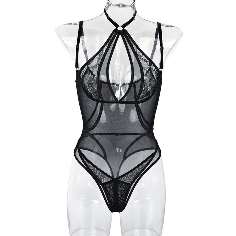 💖 NEW sexy black see through bodysuit - Picture 4 of 5